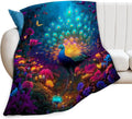 Fantasy Peacock Blanket Animal Throw Blankets Gifts for Girls Boys Kids Peacock Lover Soft Cozy Fleece Plush for Couch Sofa Bed 80"x60"