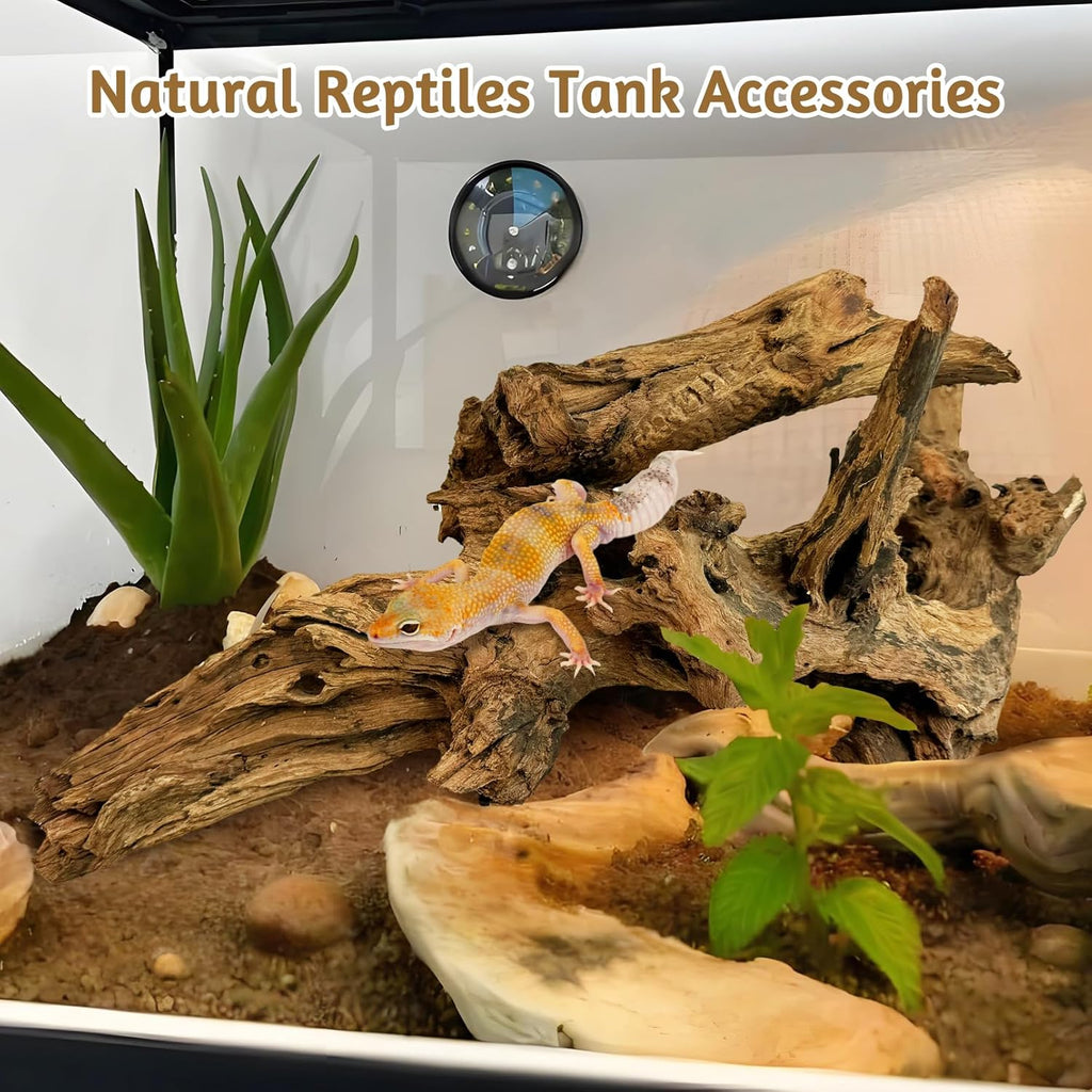 kathson Large Natural Aquarium Driftwood Reptiles Branches Terrarium Ornament Sinkable Wood Decor Trunk Fish Tank Log Habitat Decoration (13"-17")