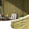 OUZUGIE 2 Pack 96x48 Inch Natural Bamboo Wall Panel – Green Burned Pole Wrap Paneling for Walls, Ceilings, Cabinets, Furniture – Ideal for Bedroom, Living Room & Office DIY Decor