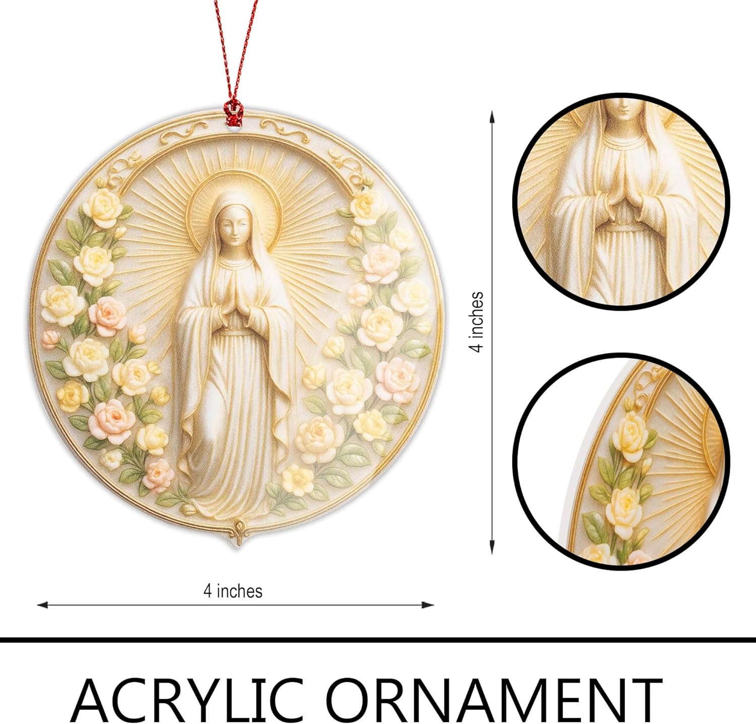 Nativity Ornaments - Regilious Christian Gifts for Women | Men - Christian Christmas Ornaments - Easter Decor - Christmas Decor - White Elephant Gifts - Xmas Tree Decoration