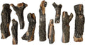 Midwest Hearth Deluxe Decorative Branch and Twig Set | Cast from Real Logs and Hand Painted in USA (Oak 9-Piece)