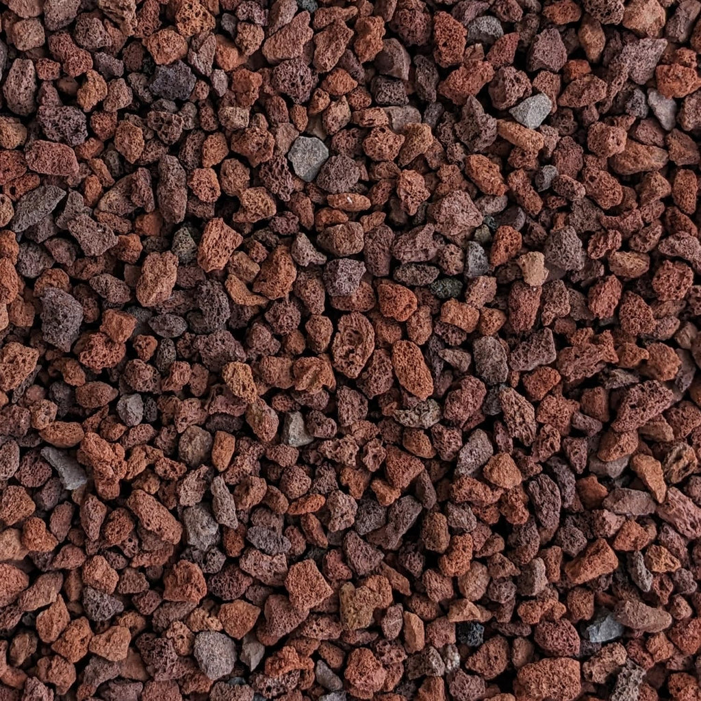 Red Lava Rocks for Plants Natural Horticultural Volcanic Rock (1/4" Size) (Mined in USA) (2-lb Bag)