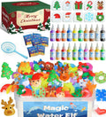 MINISENTIALS Magic Water Elf Toy Kit - Aqua Elves Gel Kit - Christmas Theme 20 Colors Fairy Gel 10 Molds Squishy Maker - Party Favor Birthday Art DIY STEM Gifts for Kids