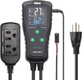 DIGITEN DHTC1011 Humidity and Temperature Controller Plug-in Thermostat Humidistat Outlet Humidity Controller Greenhouse Thermostat Cooling Heating Humidifier Dehumidifier
