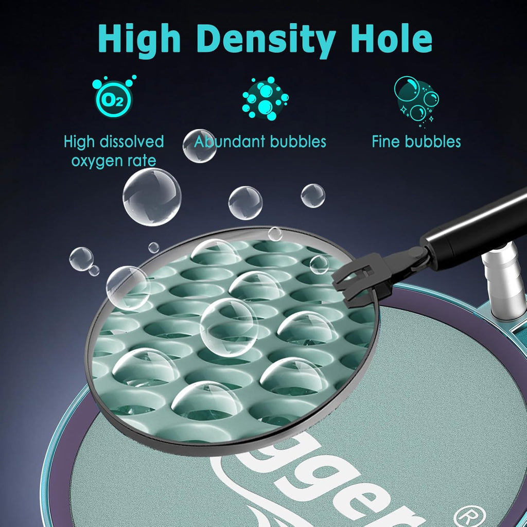 hygger Aquarium Air Stone 2 Inch, Fish Tank Bubbler Stone, Air Bubble Aerator Oxygen Diffuser, Air Pump Accessories for Aquariums, Fish Tanks, Hydroponics and Ponds