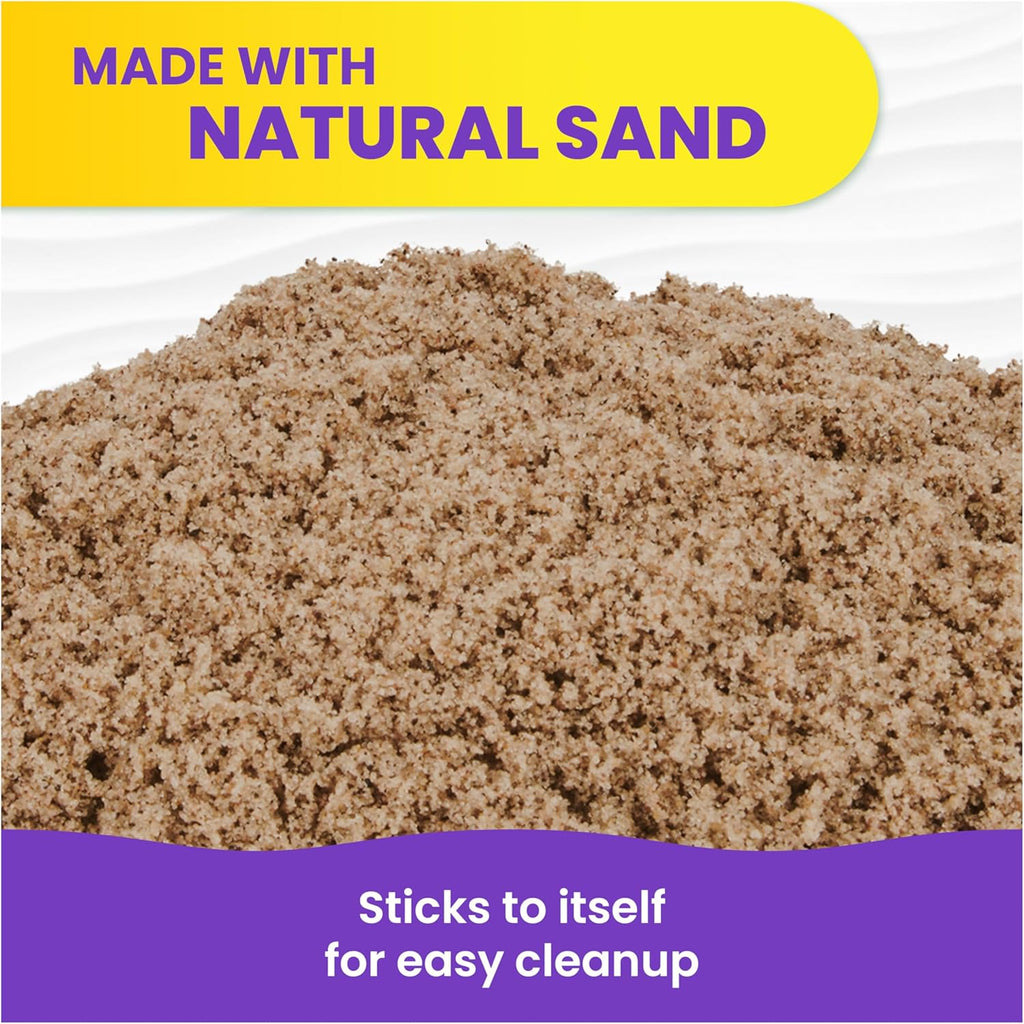 Kinetic Sand, 3.25lbs Beach Play Sand, Amazon Exclusive, Resealable Bag (Packaging May Vary), Sensory Toys, Holiday Gifts & Stocking Stuffers for Kids Ages 3 and up