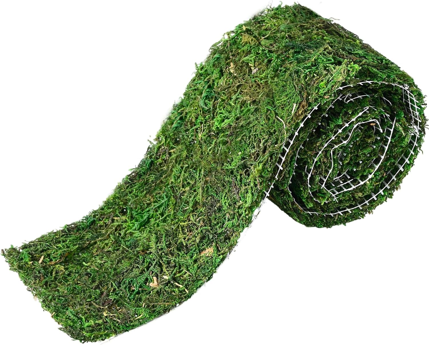 40'' x 6'' Moss Roll, Dried Moss Table Runner Green Moss Sheet for Crafts Preserved Moss Mat for Table Decoration Fairy Wedding Party Woodland Garden Decor