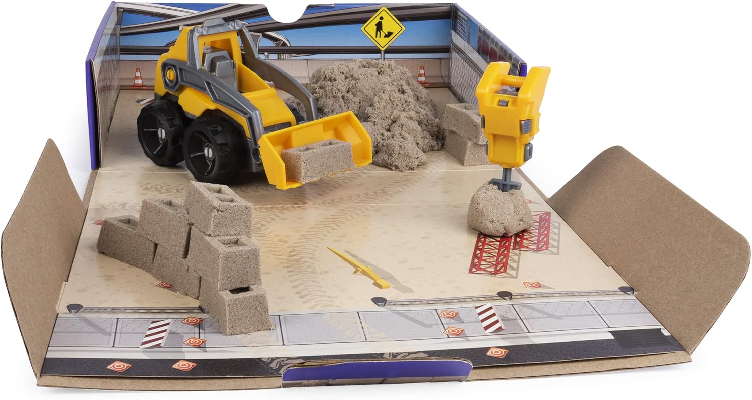Kinetic Sand, Dig N' Demolish Playset with 1lb Play Sand & Toy Truck, Sensory Toys for Kids Ages 5 and up