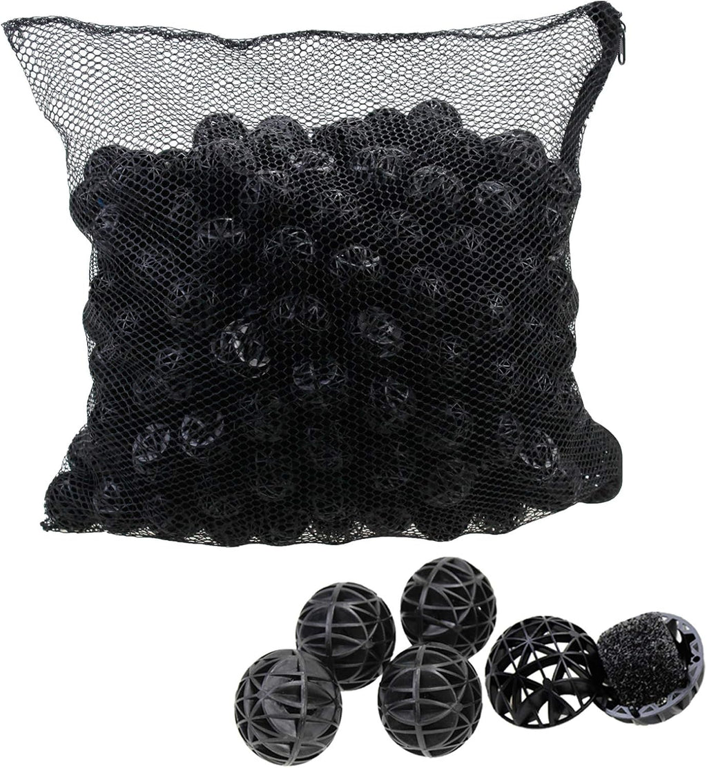 AQUANEAT 1.4" Large Bio Balls for Pond Filter Koi Pond Aquarium Fish Tank Sump Filter Media with Free Media Bag 300pcs