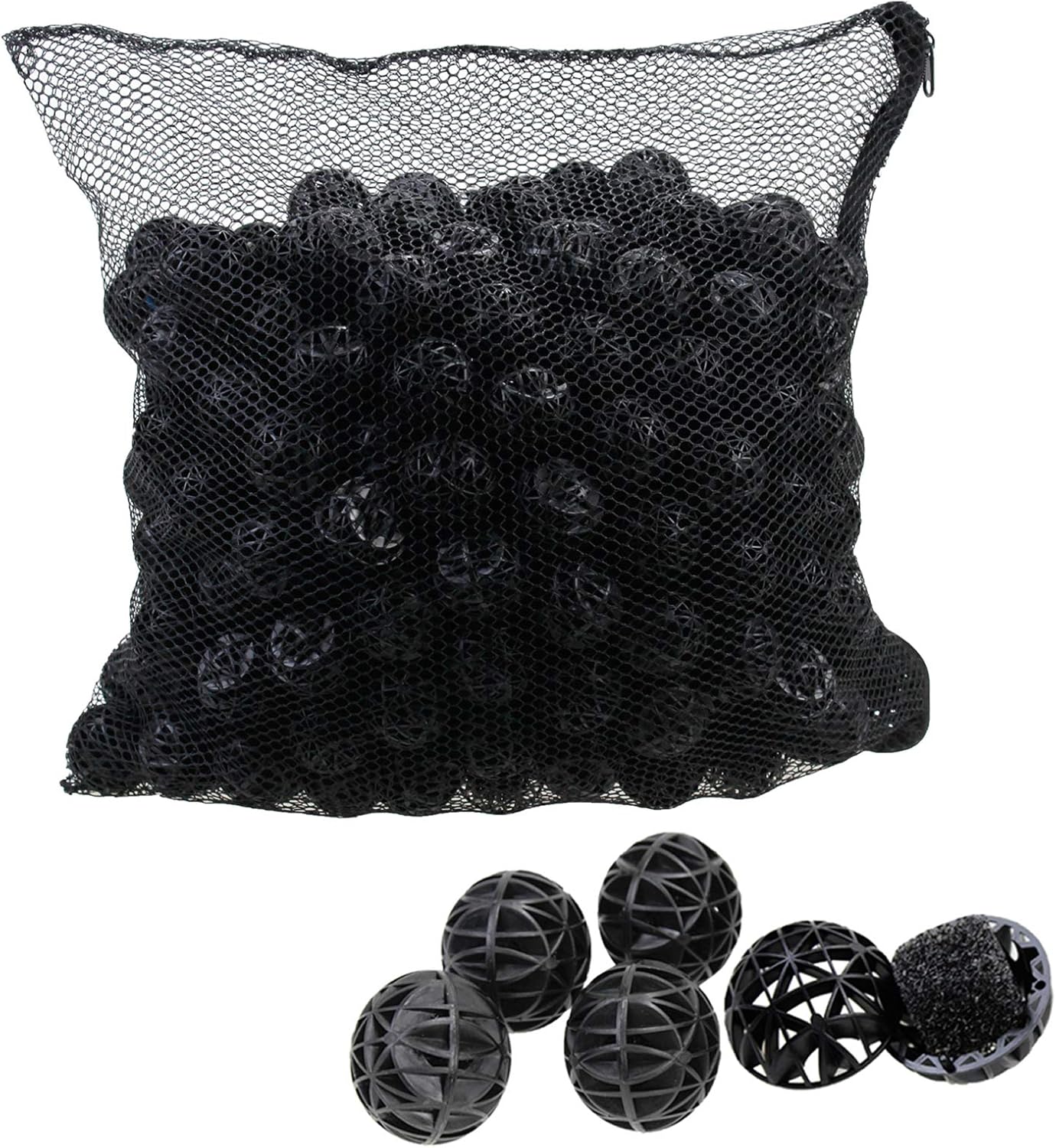 AQUANEAT 1.4" Large Bio Balls for Pond Filter Koi Pond Aquarium Fish Tank Sump Filter Media with Free Media Bag 300pcs