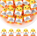 Gejoy 50 Pcs Mini Rubber Duck Toys Positive Gifts Duck Figures Decorations and Encouragement Birthday Motivational Gifts for Colleague Staff Teacher