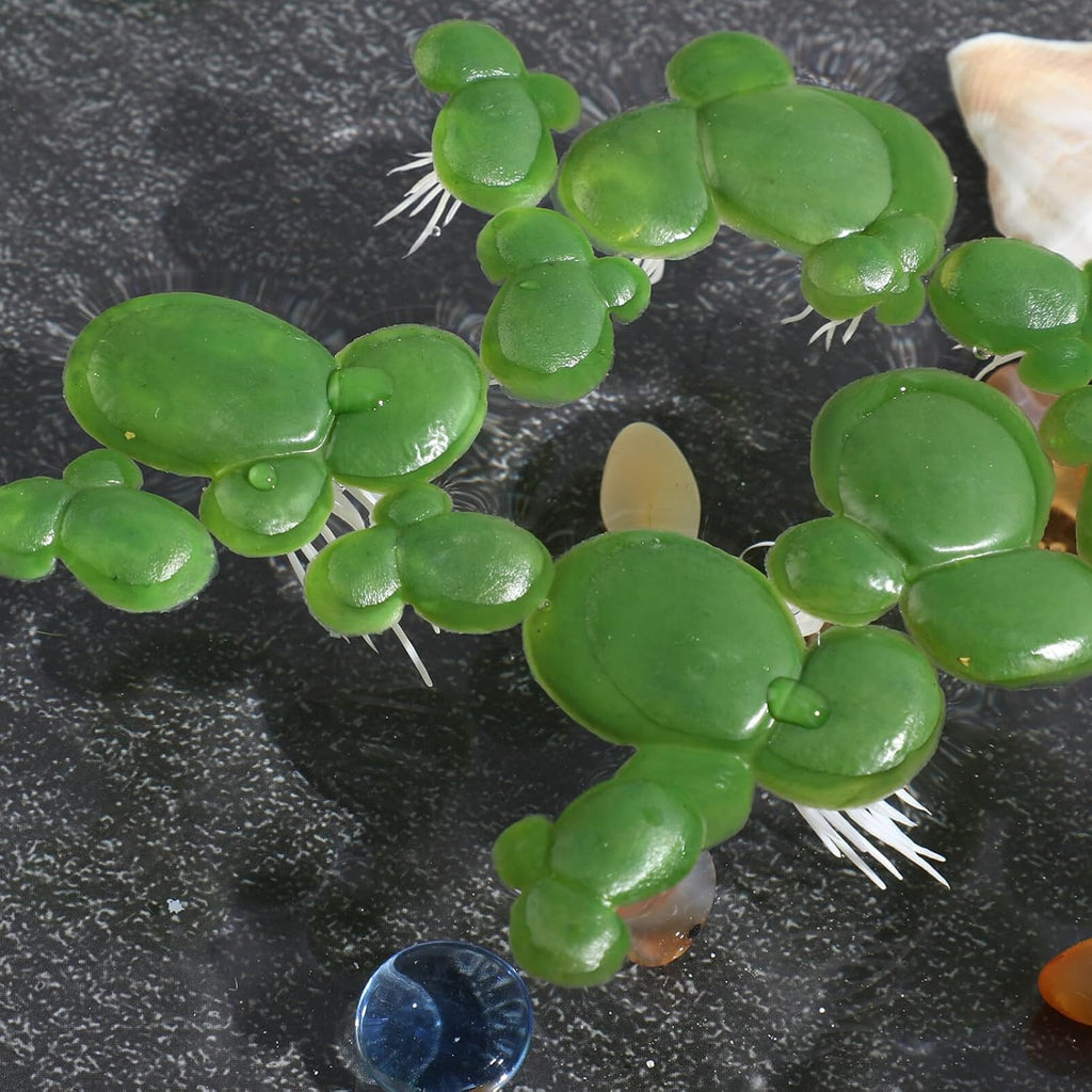72pcs Plastic Duckweed Artificial Floating Duckweed Mini Fake Duckweed Simulation Floating Plants for Aquarium Fish Tank Pond Decor
