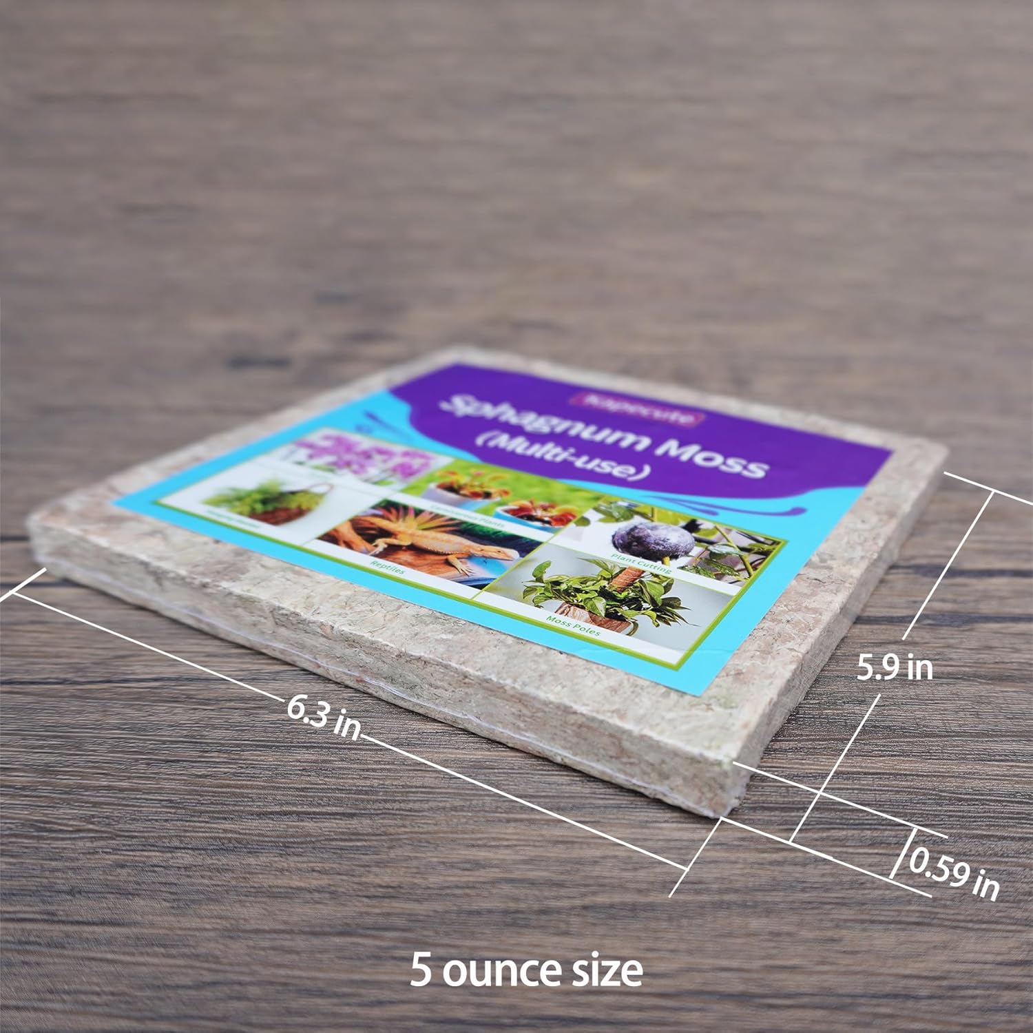 5oz Sphagnum Moss for Plant Propagation, Great Orchid Potting Mix, Help with Maintain Humidity
