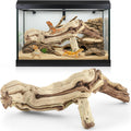 Janinka 10-12" Length Large Wood Reptile Branch for Bearded Dragon Driftwood Reptile Climbing Habitat Decoration for Terrarium Tree Trunk Ornament Gecko Frog Chameleon Spider