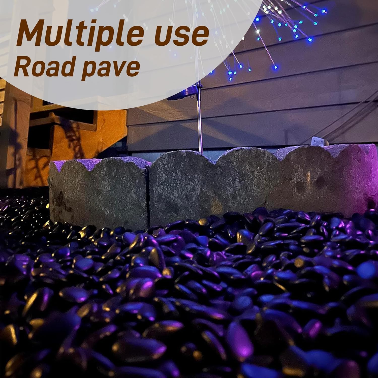 45LB Polished Black Pebbles,1/4" - 3/4" Small Black River Rocks for Landscaping, Natural Gravel Smooth Decorative Stones Dressing for Vases Planters Garden Outdoor Indoor