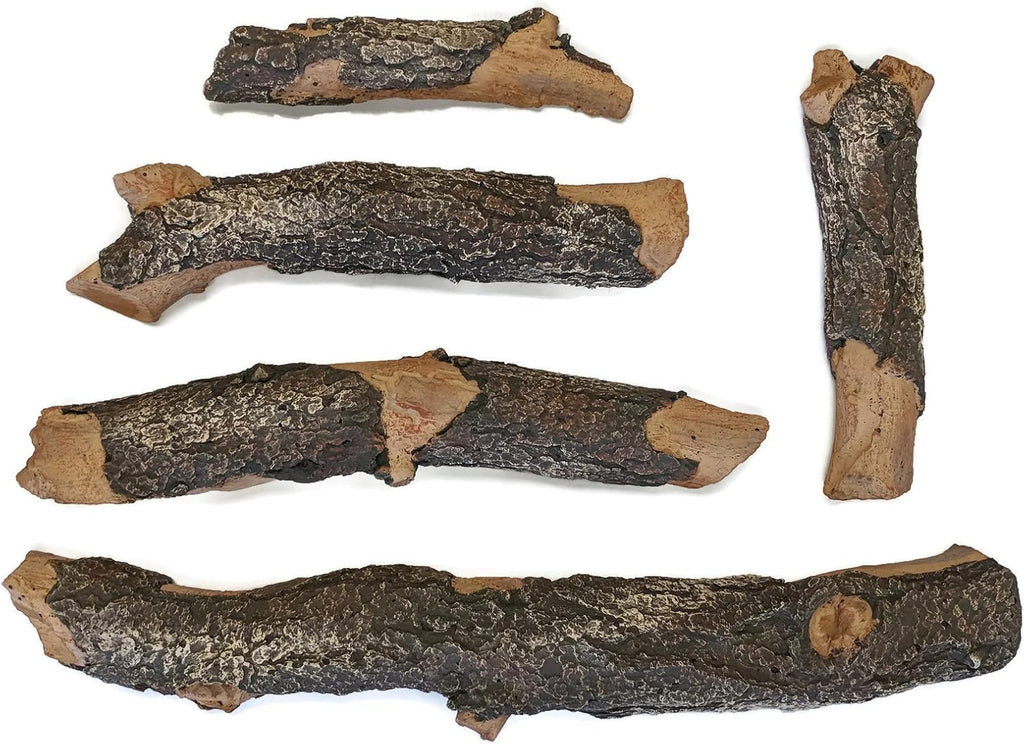 Midwest Hearth Deluxe Decorative Branch and Twig Set | Cast from Real Logs and Hand Painted in USA (Blue Pine 5-Piece)
