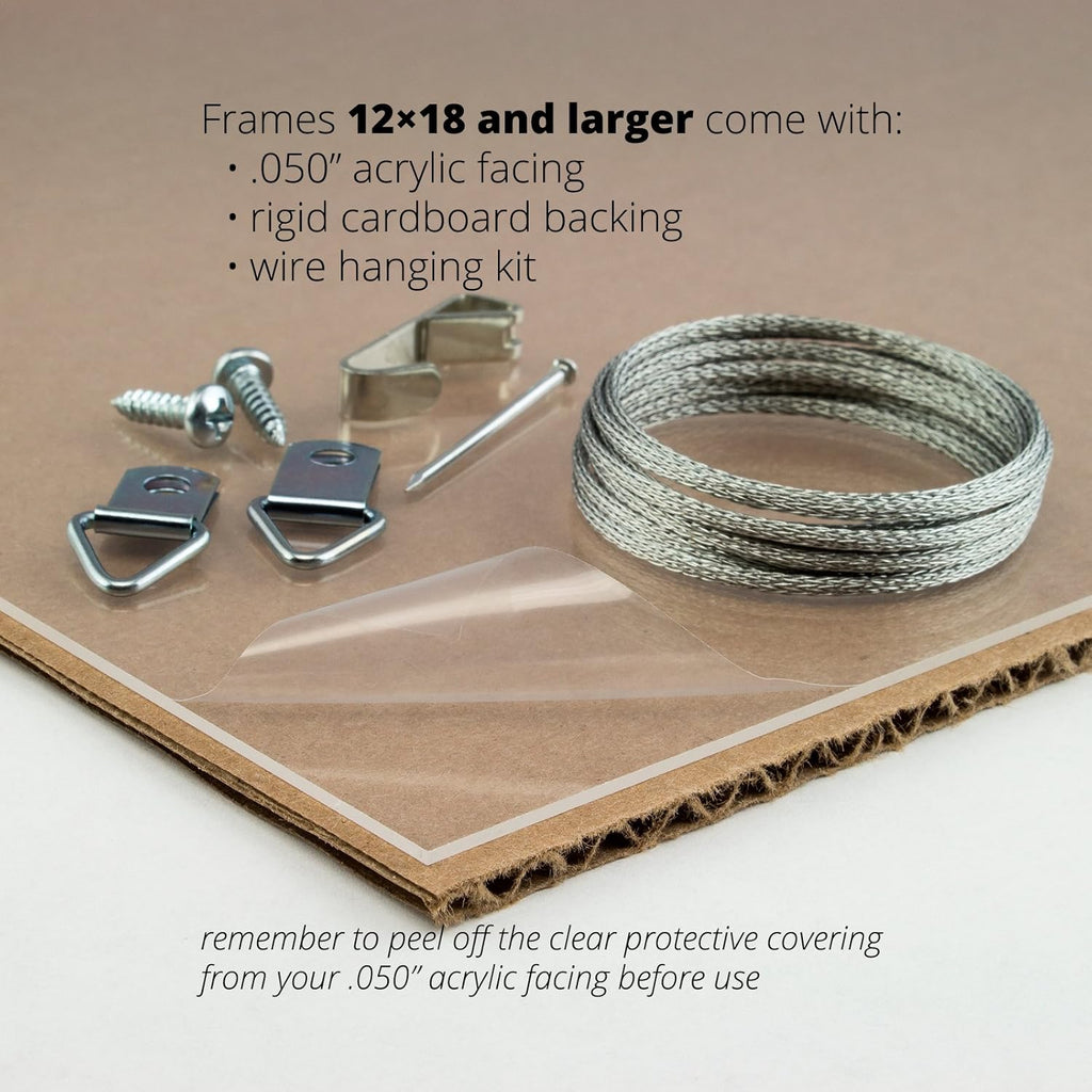Craig Frames 74066 22 by 28-Inch Picture Frame, Smooth Distressed Finish, 2-Inch Wide, Antique Gold