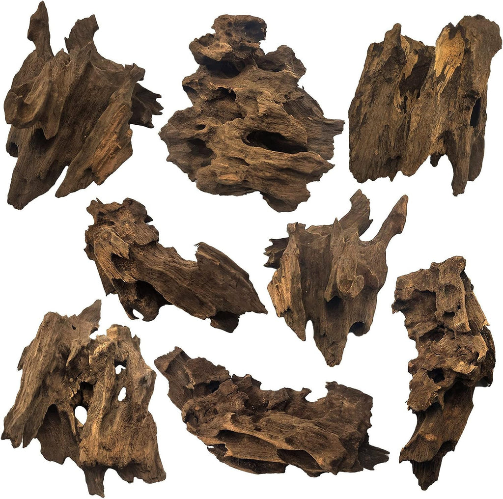 Hamiledyi Natural Driftwood for Aquarium Decor Sinkable Reptile Wood Branches Fish Tank Log Habitat Decorations Terrarium Ornament Assorted