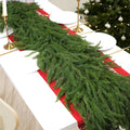 2 Pack Norfolk Pine Garlands 6FT Christmas Garland for Mantle Lush Realistic Artificial Greenery Garland for Fireplace, Stair, Wall, Table Centerpieces, Home Christmas Decor