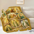 Virgin Mary Blanket Christian Faith Prayer Throw Inspirational Scripture Spiritual Catholic Religious Gifts for Women Girls Men Kids Adults Soft Cozy Plush Fluffy Fuzzy Fleece Decor 50''X60''