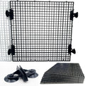 0.35-Inch Black Aquarium Divider Panel 11.8"x11.8",8pacs - Strong Suction Cups, Easy Cut Design to Separate Fish (10-55 Gallon Tanks)