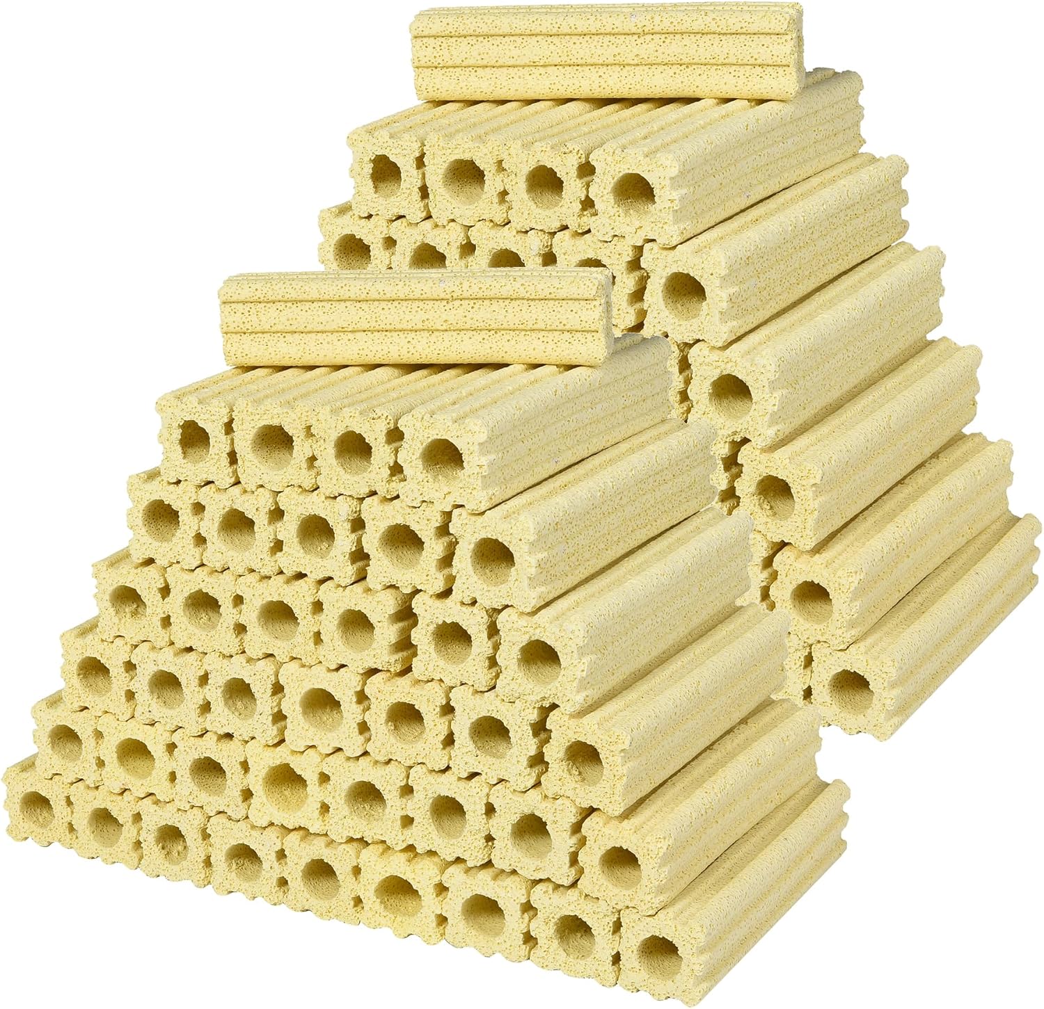 42pcs 6.1 Inch Aquarium Ceramic Bio Filter Media,Ceramic Bio Media Blocks for Fish Tank and Koi Pond