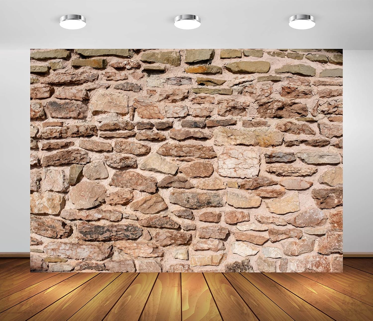 BELECO 12x8ft Fabric Vintage Brick Stone Wall Backdrop for Photography Ancient Rock Wall Textured Brick Stone Background Wallpaper Stone Wall Birthday Party Decorations Studio Booth Photo Props