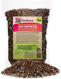 Premium Organic Seed Starter Soil - 3 Quart - All-Purpose Organic Potting Soil for Happy Seedlings and Plants by Gardenera