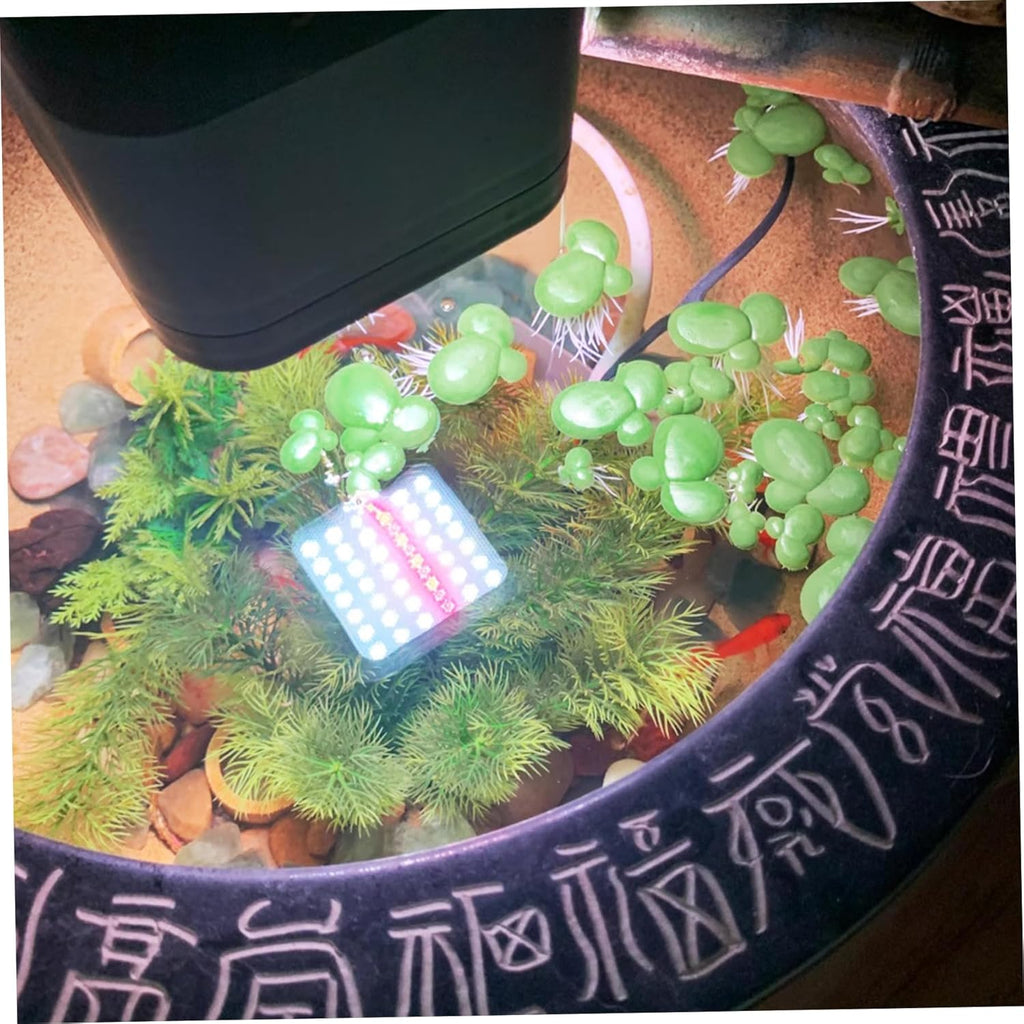 72Pcs Duckweed, Plastic Fake Pond Plants with Leaves & Roots, Floating Aquarium Plants for Indoor, Outdoor Fake Weed Pond Floating Aquarium
