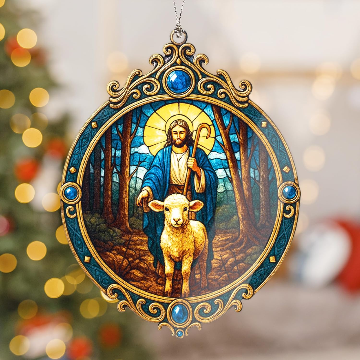 Nativity Ornaments - Regilious Christian Gifts for Women | Men - Christian Christmas Ornaments - Easter Decor - Christmas Decor - White Elephant Gifts - Xmas Tree Decoration