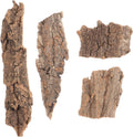4pcs Reptile Bark Decor Wood Reptile Terrarium Bark Decor Cork Barks Hide for Spider Lizard, Light Brown, 5. 11 X 1. 49 X 0. 39 Inch