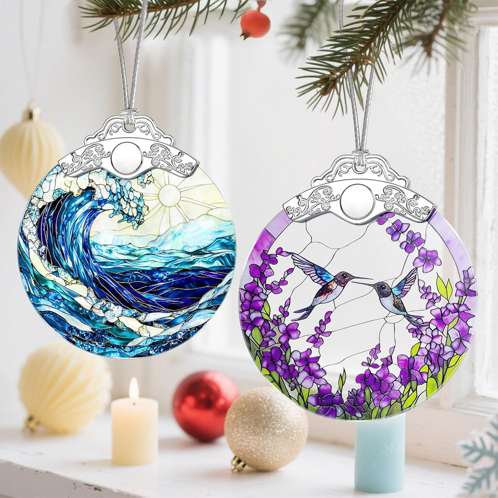 Hummingbird Christmas Ornaments, Christmas Tree Decorations, Keepsake Ornaments, Holiday Decor, Holiday & Xmas Gift, Hummingbird Gifts, Gifts for Birds Lovers, Women, Friends ﻿