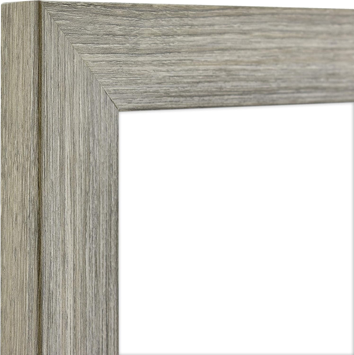 MCS Museum Poster Frame 18x24 Barnwood, Vertical & Horizontal Wall Hanging Large Picture Frame for Photos, Posters & Art Prints (2-Pack)
