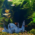 Octopus Aquarium Ornaments Decoration, Blue Artificial Sea Life, Glowing Fingers Enhance Visual Appeal, Suitable for Various Fish Tanks