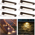 Gardenreet LED Hardscape Light,Cast Brass Housing,Integrated 3W 3000K Light Source, LED Step Light, 7 Inches Long,Low Voltage 12V AC/DC(6 Pack)