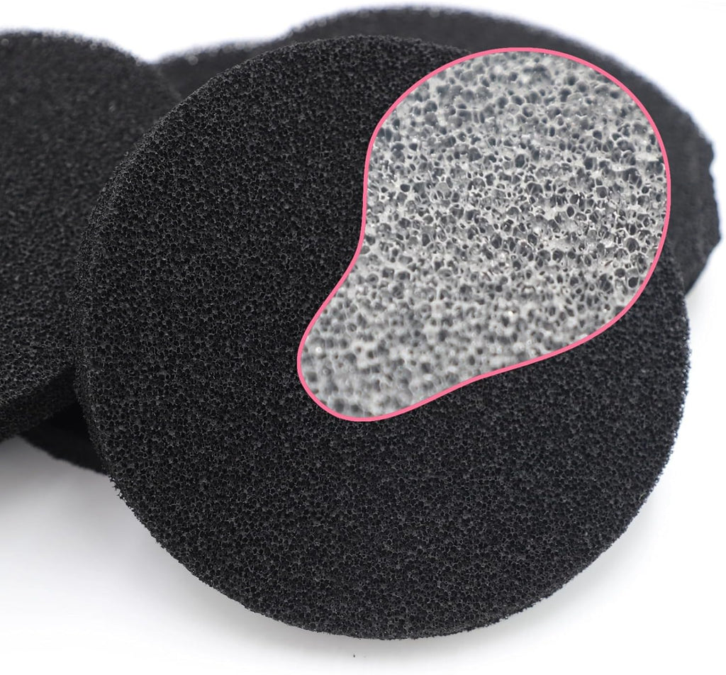 6-Pack Foam Filter Pads, Carbon Filter Pads Compatible with Fluval FX4/FX5/FX6 Canister Filters, Replacement Carbon Impregnated Foam Aquarium Filter Accessories