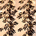 RECUTMS Artificial Black Willow Leaves Vine Twigs Whit Light 2Pcs 5.7Ft Fake Hanging Black Halloween Garland Faux Silk Willow Leaf Ivy Indoor Outdoor Jungle Autumn Wreath Halloween Party Decor