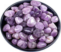Polished Lepidolite Crystal Chips Set, 0.4", 128 Pcs - Handpicked Tumbled Stones and Crystals Bulk for Healing, Reiki, Meditation, Witchcraft and Home Decor