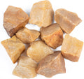 Crocon 1LB Yellow Aventurine Rough Bulk Natural Stone Raw Gemstone Tumbling Cabbing Polishing Mining Chakra Healing Balancing Reiki and Crystal Healing Good Luck Home Office Decor