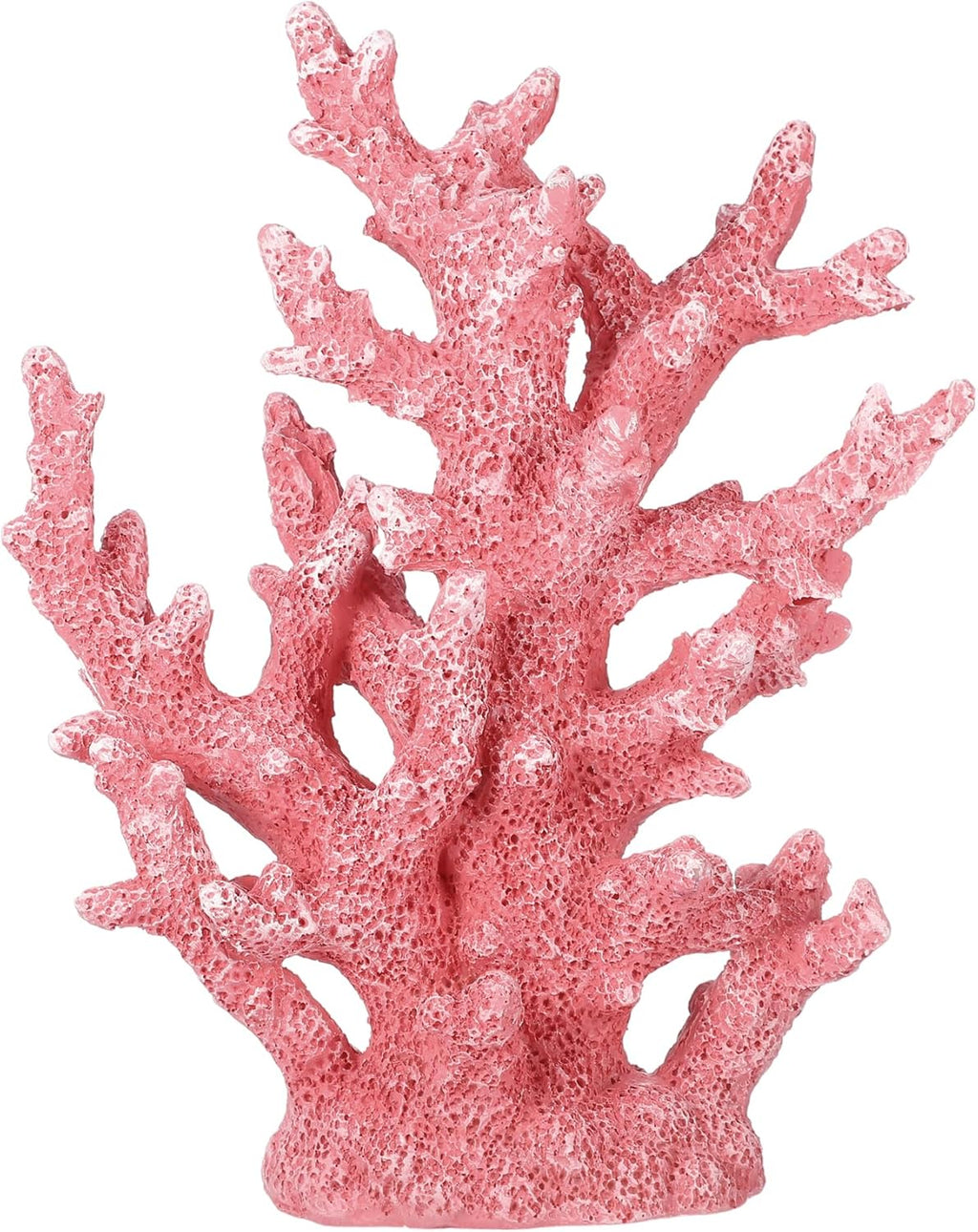 Artificial Coral Decor for Aquarium, Resin Ornaments and Statue Home Decor, 7.48"x2.36"x9.45", Pink