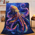 Octopus Blanket Purple Octopus Throw Blanket Ocean Animal Flannel Stuff Merch Cozy Decor Fleece Plush Fuzzy Warm Soft Lightweight Bedding Gifts for Girls Women Men Boy Couch Sofa 60"X50"
