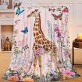 Giraffe Throw Blanket Giraffe Stuff Gifts for Kids Girls Boys Adults Women Man Soft Cozy Warm Plush Fluffy Fuzzy Fleece Blanket Decor 40''X50''
