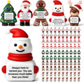 Gejoy 200 Pcs Mini Rubber Christmas Toys Positive Mini Christmas Figures Gifts Decorations and Encouragement Birthday Motivational Gifts for Colleague Staff Teacher