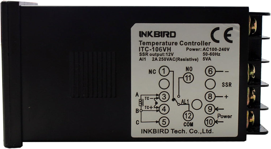 Inkbird ITC-106VH PID Temperature Thermostat Controllers Fahrenheit and Centigrade AC 100 to 240V for Sous Vide Home Brewing Oven Incubator