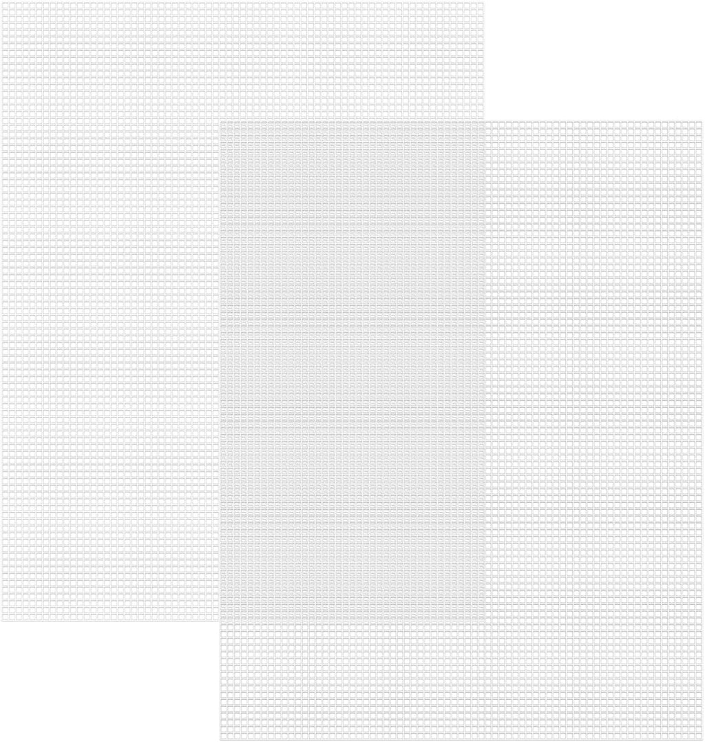 Caydo 2 Pieces 7 Count Plastic Mesh Canvas Sheets for Embroidery, Acrylic Yarn Crafting, Knit Crochet Projects and Make Aquarium Dividers (10.5 X 13.5 Inch)