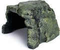 MODERNJOE'S Rock Hide Cave Hiding Place for Reptiles, Amphibians and invertebrates. Terrarium & Aquarium Decor. Perfect for Lizards,Snakes,Frogs,Turtles,Bearded Dragons - Large(6.7 x 7.3 x 4.5 inch)