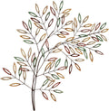 Touch of Class Leafy Tree Metal Wall Art Multi Earth