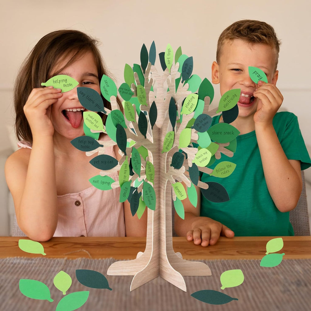 Cheerland Tree of Life Centerpiece 3D Table Decor Autumn Fall Thankful Tree for Thanksgiving Harvest Rustic Woodland Party Supplies Green Leaves Décor Arrangements Displays