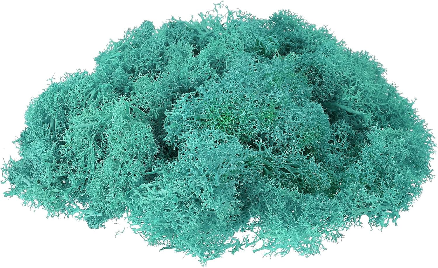 uxcell Preserved Reindeer Moss, 17.6oz Fake Moss for Crafts Artificial Dried Moss for Decoration Terrariums Potted Plants, Blue