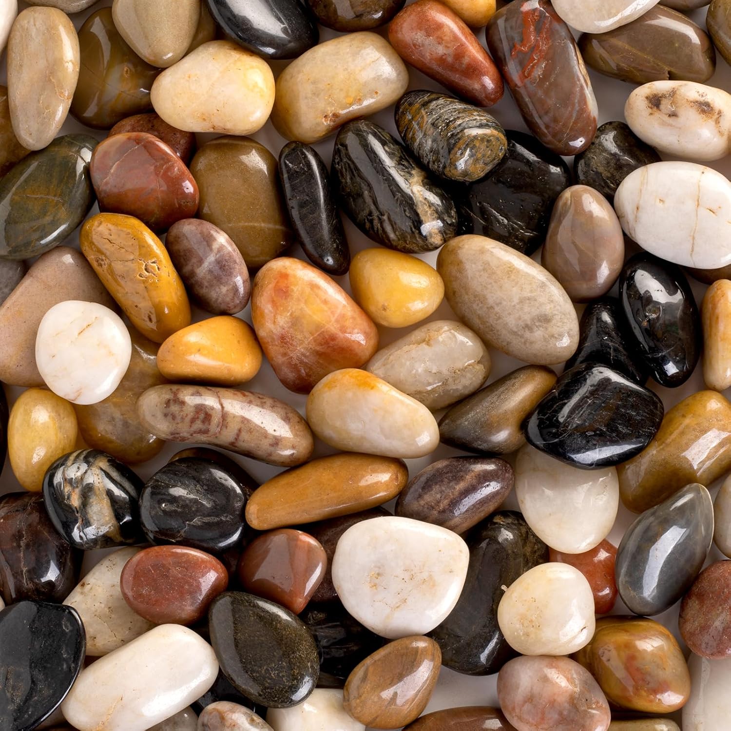 5 lbs River Stones and Pebbles can be Used for Gardening; Aquarium Rocks and Gravel are Suitable for Fish Tank decorationsand Sand Pebbles